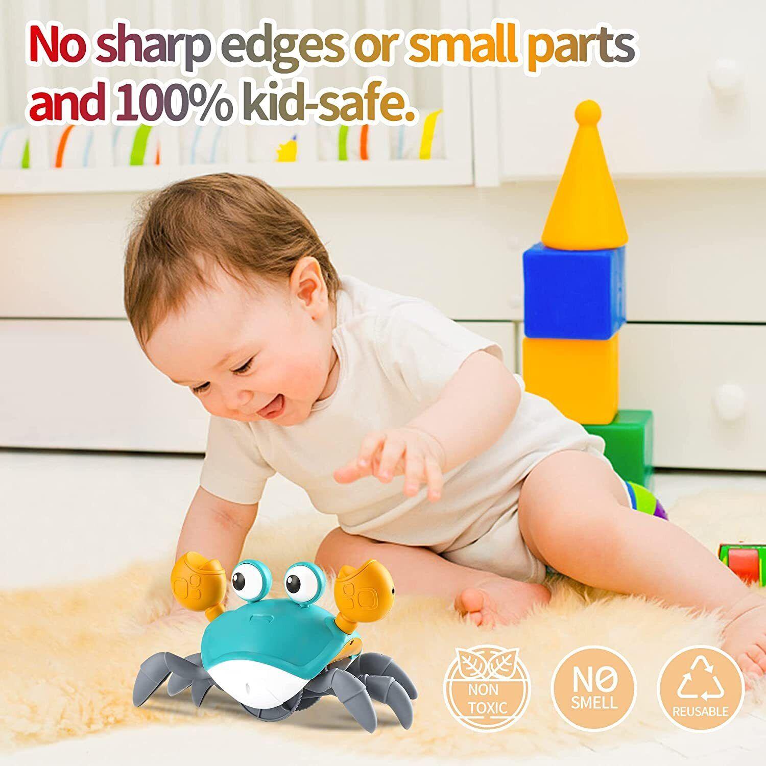 Electric Crawling Crab Design Toy, Automatic Avoidance Walking Sensory Toy with Music & Light, Interactive Musical Toy, Fidget Toys, Birthday Gifts Electric Crawling Crab Design Toy, Automatic Avoidance Walking Sensory Toy with Music & Light, Interactive Musical Toy, Fidget Toys, Birthday Gifts