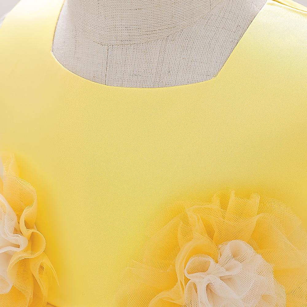Baby Girl Clothes Infant Christening Cocktail Toddler Baptism Pageant Birthday Party Floral Patchwork Mesh Ball Gown Princess Dress for all Season 12 Months to 3 Years