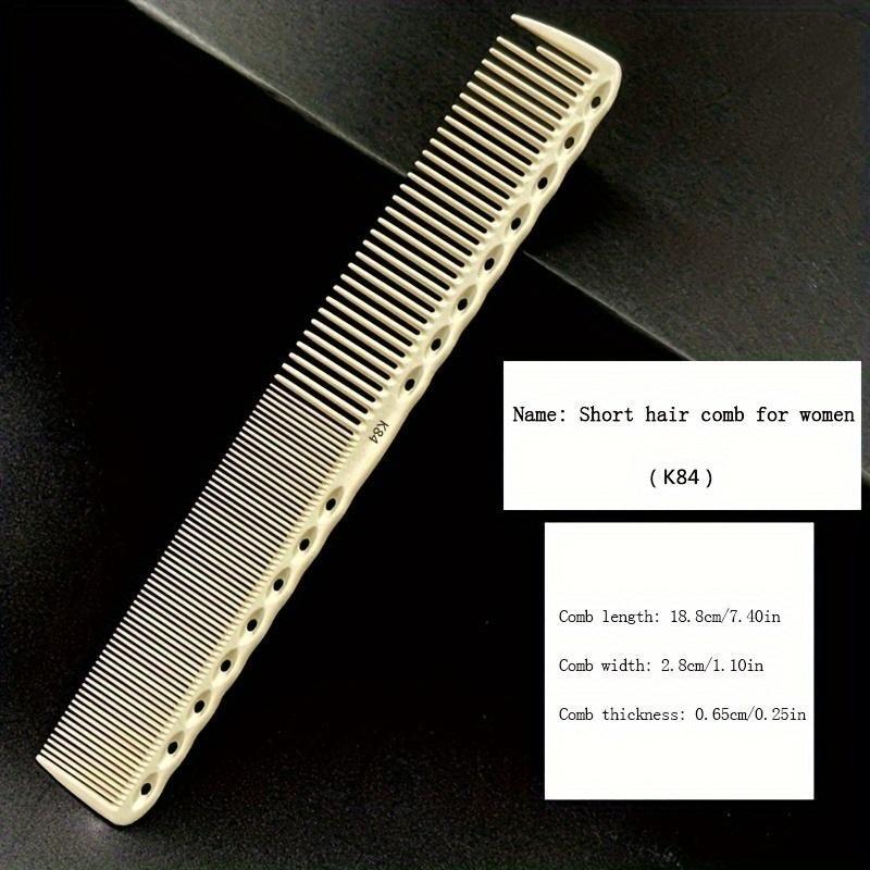 Professional Comb Set 6-Piece, Durable Haircut Tools for Salon and Home Use, Precision Cutting with Measurement Marks