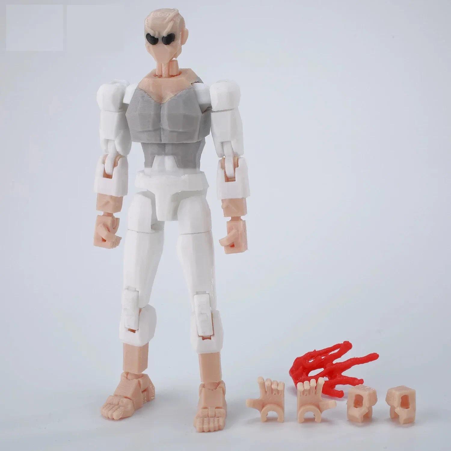 3D Printed Lucky13 Invincibles Tech Jacker Movable Soldier Multijoint Movable T13 Figurines Assembly Mecha Toy Holiday Gift