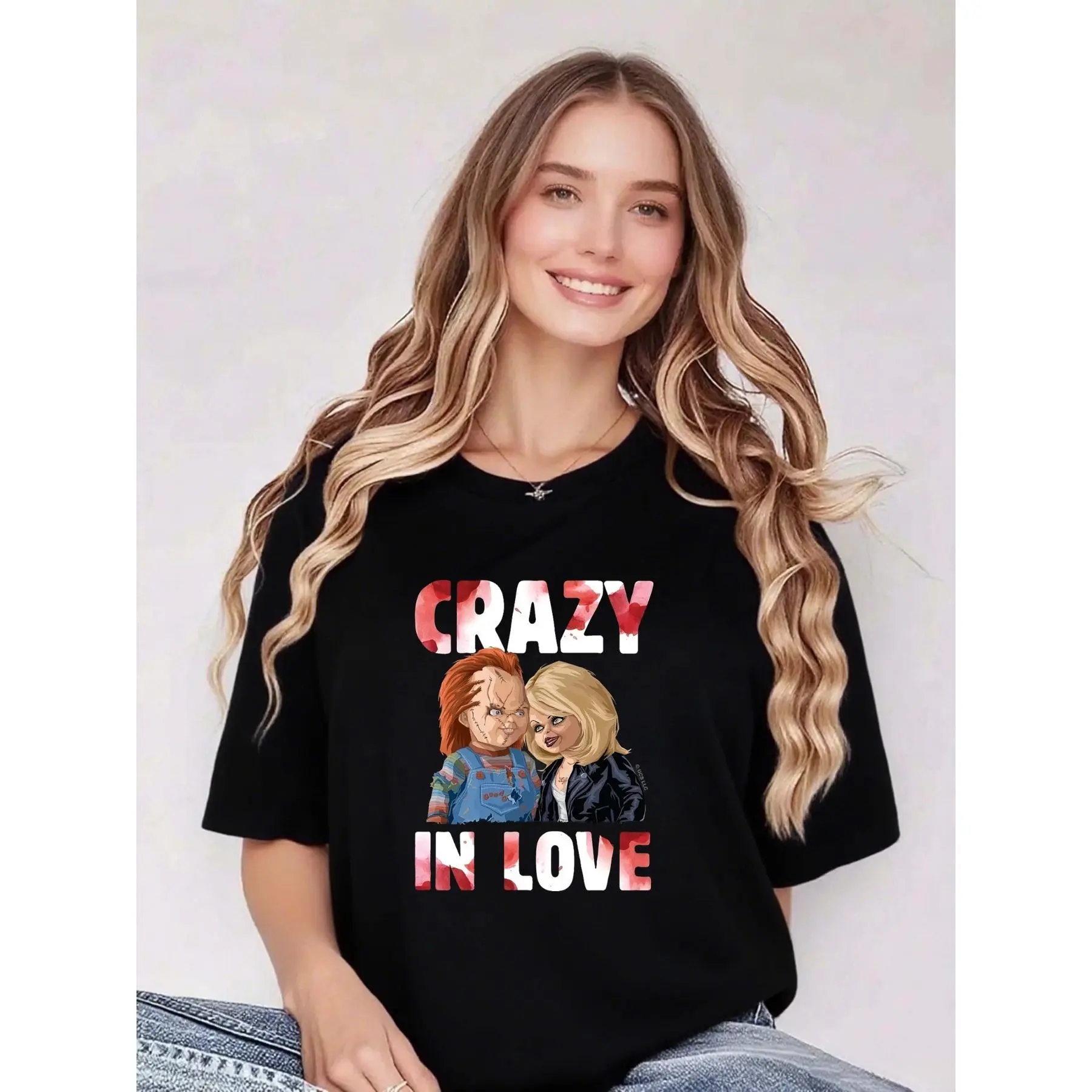 Womens Pure - T-Shirt: Whimsical Romance: Crazy In Love Tee - Fashion