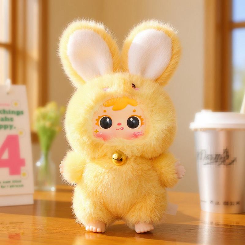 Bunny Plush Blind Box, 1pc Plush Figure Toy, 1 of 7 Possible Styles, Loveliness Never Ends Series Keychain & Bag Charm Gift