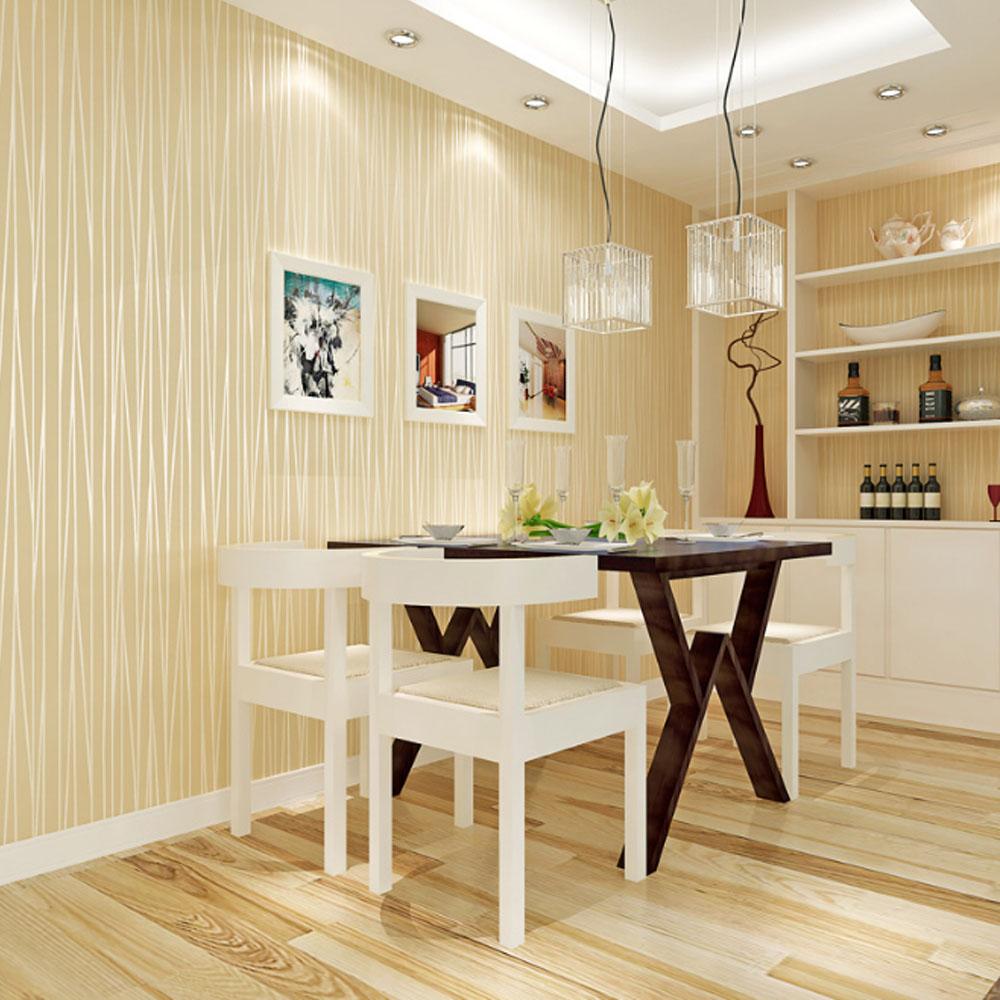 Modern Simple Style Wallpaper, 4 Counts/set Self Adhesive Wallpaper, Wall Decor for Home Living Room Bedroom Hotel Restaurant