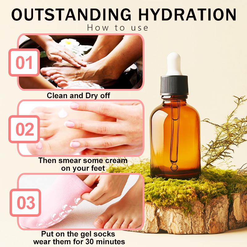 Moisturizing Socks, 1 Pair Moisturizing Gel Socks，Soft Feet Moisturizer Spa & Pedicure Socks for Dry Cracked Heels, Calluses,Gel Spa Socks for Repairing (Blue/Pink), Christmas gift