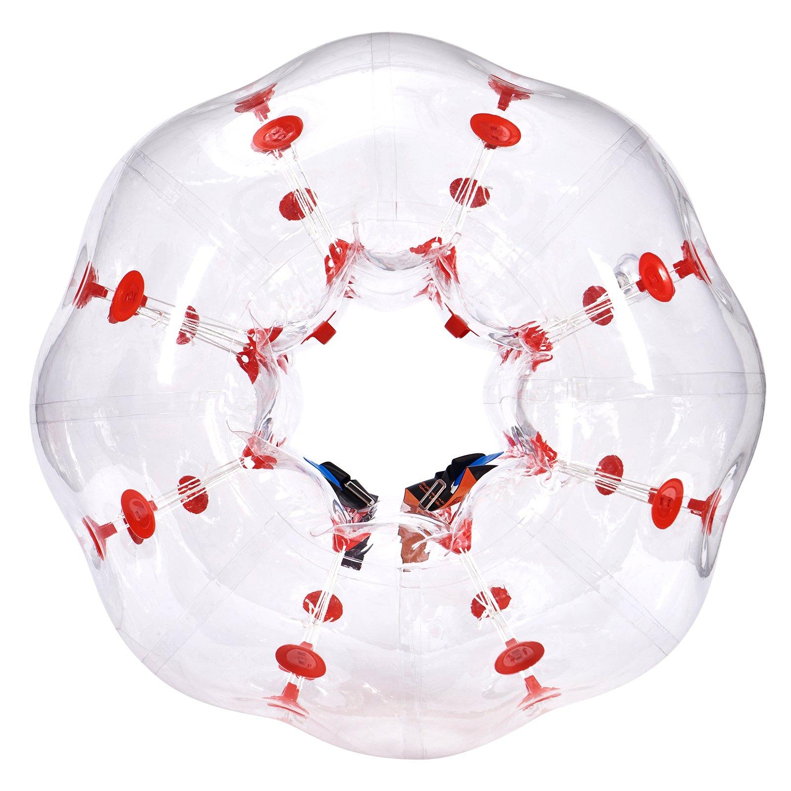 VEVOR Inflatable Bumper Ball 1-Pack, 4FT/1.2M Body Sumo Zorb Balls for Teen & Adult, 0.8mm Thick PVC Human Hamster Bubble Balls for Outdoor Team Gaming Play, Bumper Bopper Toys for Garden, Yard, Park VEVOR Inflatable Bumper Ball 1-Pack, 4FT/1.2M Body Sumo Zorb Balls for Teen & Adult, 0.8mm Thick PVC Human Hamster Bubble Balls for Outdoor Team Gaming Play, Bumper Bopper Toys for Garden, Yard, Park