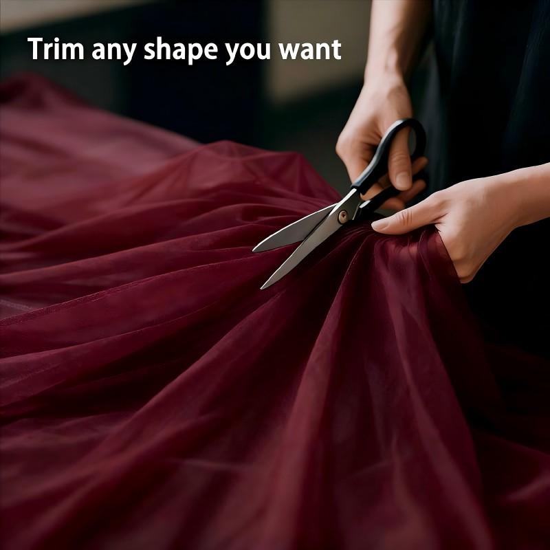 One roll, 12.6 inch/1969 inch extra-long burgundy tulle, suitable for wedding ceremonies, parties, holiday decorations, Wedding arch backdrop, decorative arches/tables/ceilings, hanging decorations