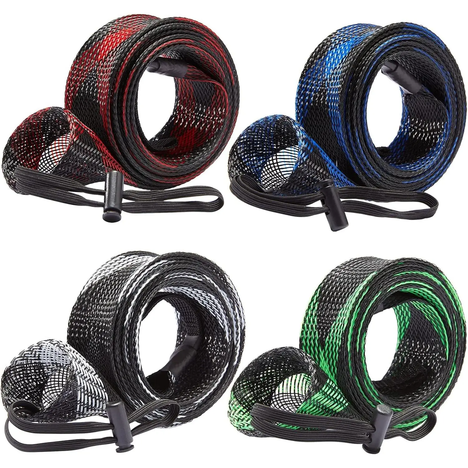 Casting Spinning Fishing Rod Sleeves Protective Rod Socks for Fishing Poles Up to 7-1/2ft