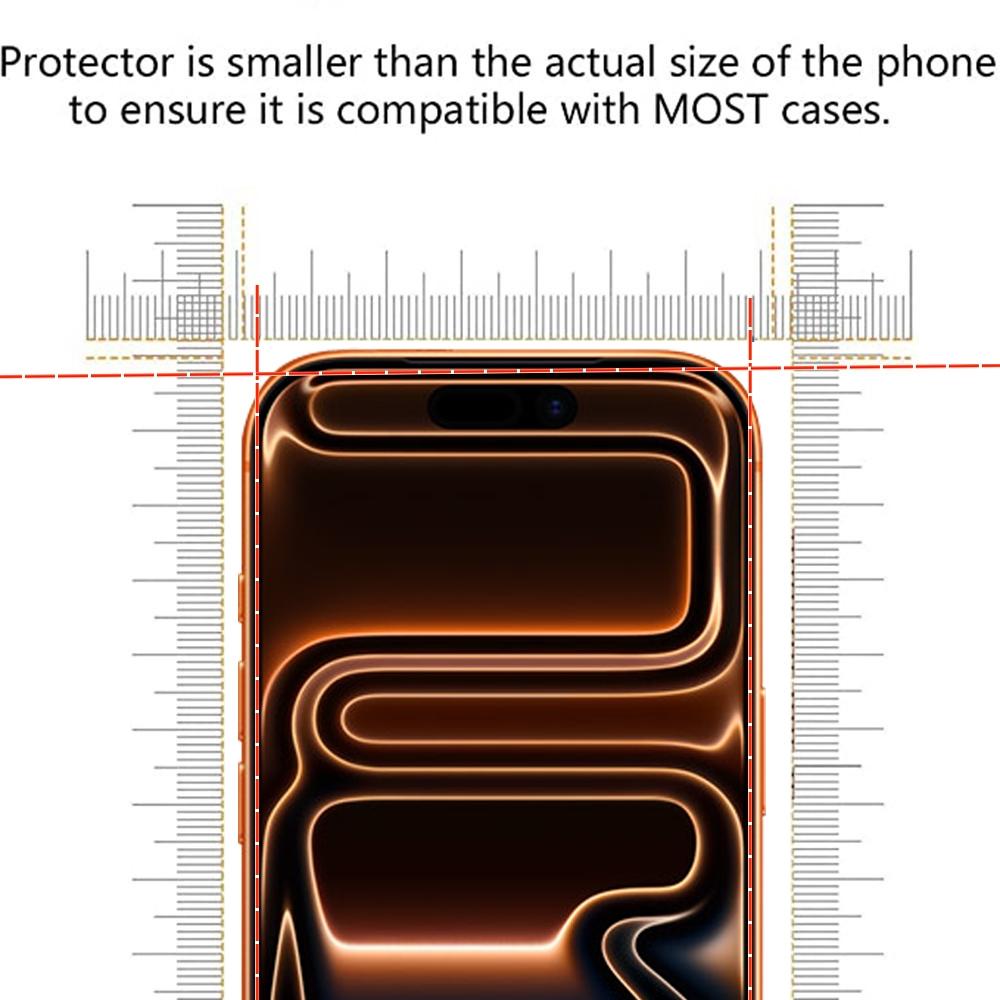 4 Pack Ultra HD 9h Hardness Tempered Glass Screen Protector for iPhone 17 Pro, 17 Pro Max, 17, Air, Anti-Fall Shockproof Scratch Resistant Film Accessories