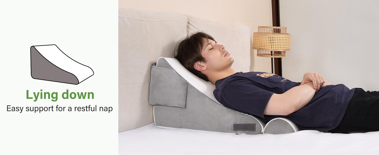 Reading Pillows for Sitting in Bed Adult,Back Pillow for Sitting Up,Support Bed Chair with Arms,Comfortable Backrest Pillow for Working/Gaming/Resting in Bed&Floor,21" Ergonomic Memory Foam Supportive Memory Foam  #TikTokShopSpringGlowUp