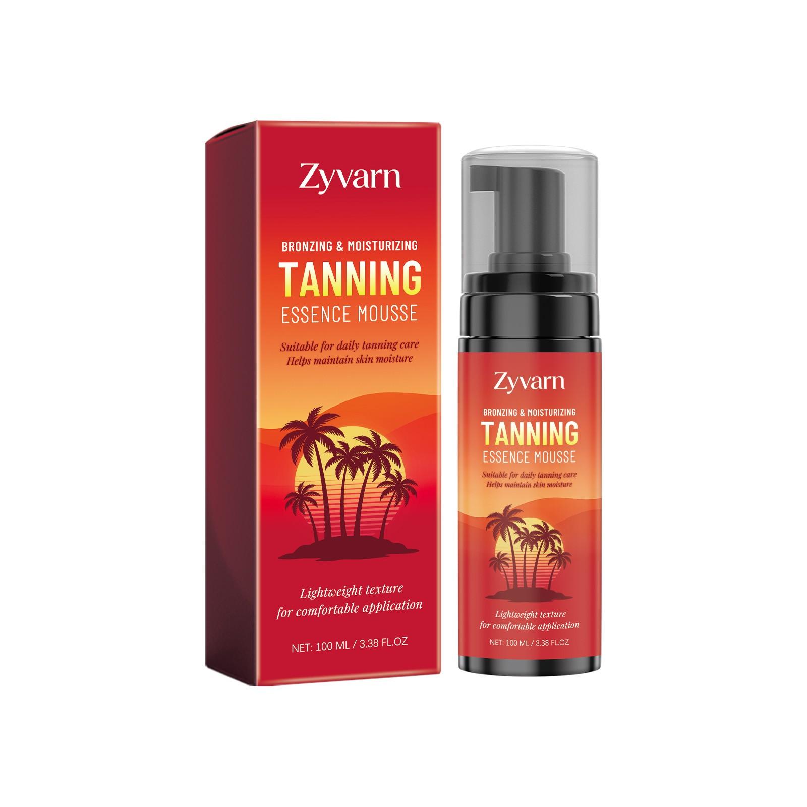 Zyvarn Bronzing & Moisturizing Tanning Essence Mousse Hydrating Glow Natural Bronzing Soothing Mousse