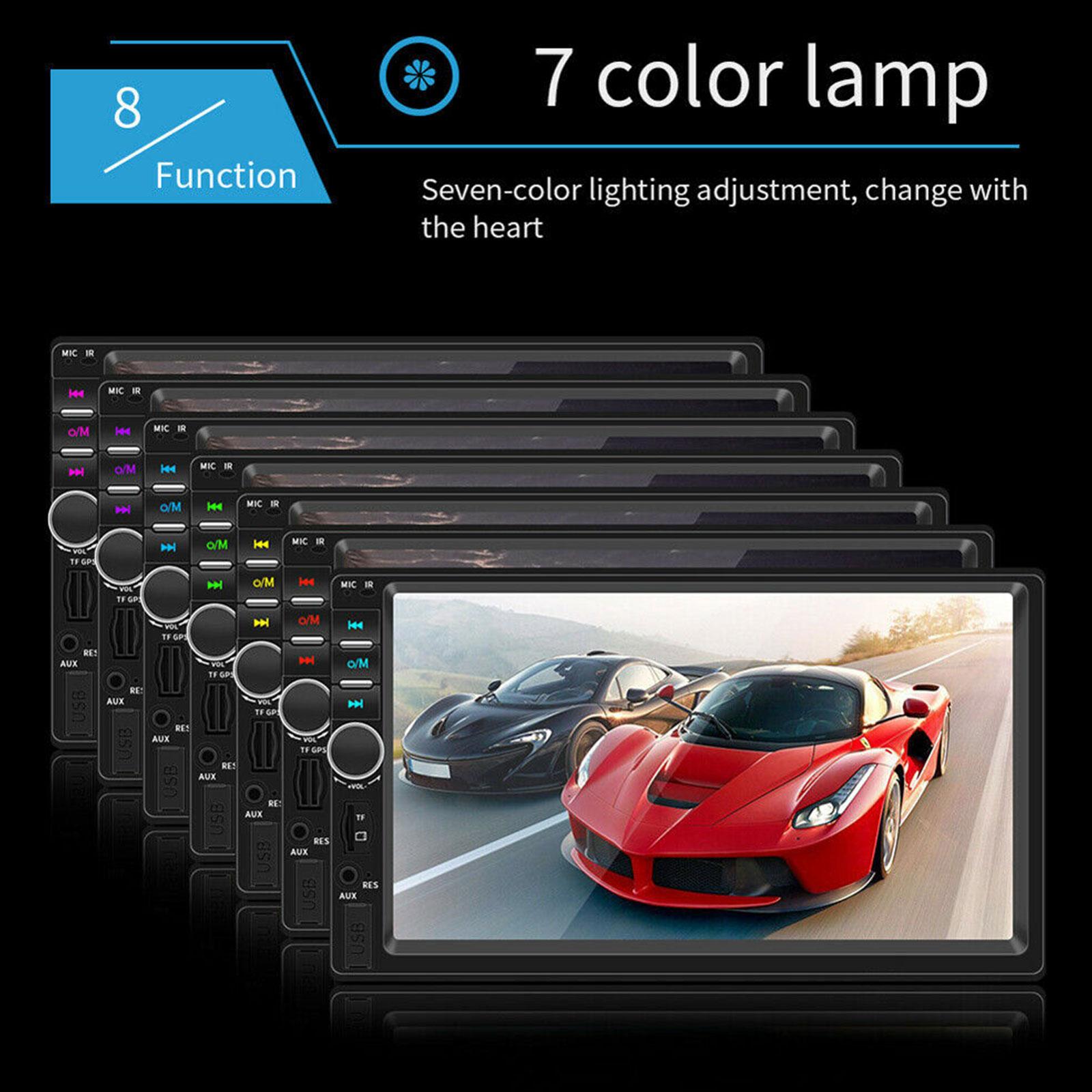 Bileeko Car Radio Digital 2 din Stereo 7inch HD Screen Autoradio Multimedia Player MP5 Bluetooth USB TF FM Camera