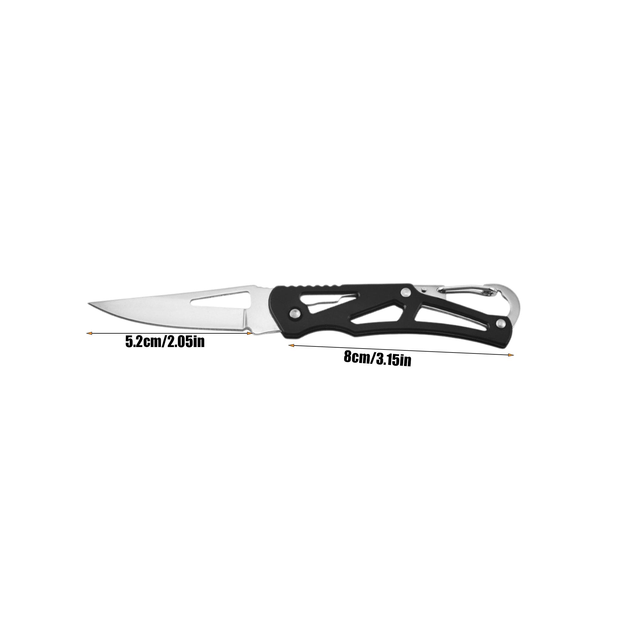 Mini Folding Knife Keychain, Portable Stainless Steel Multi-Function Tool, EDC Multi Tools, High Hardness Sharp Camping Survival Knife Gift for Men, Outdoor Multifunctional Tools