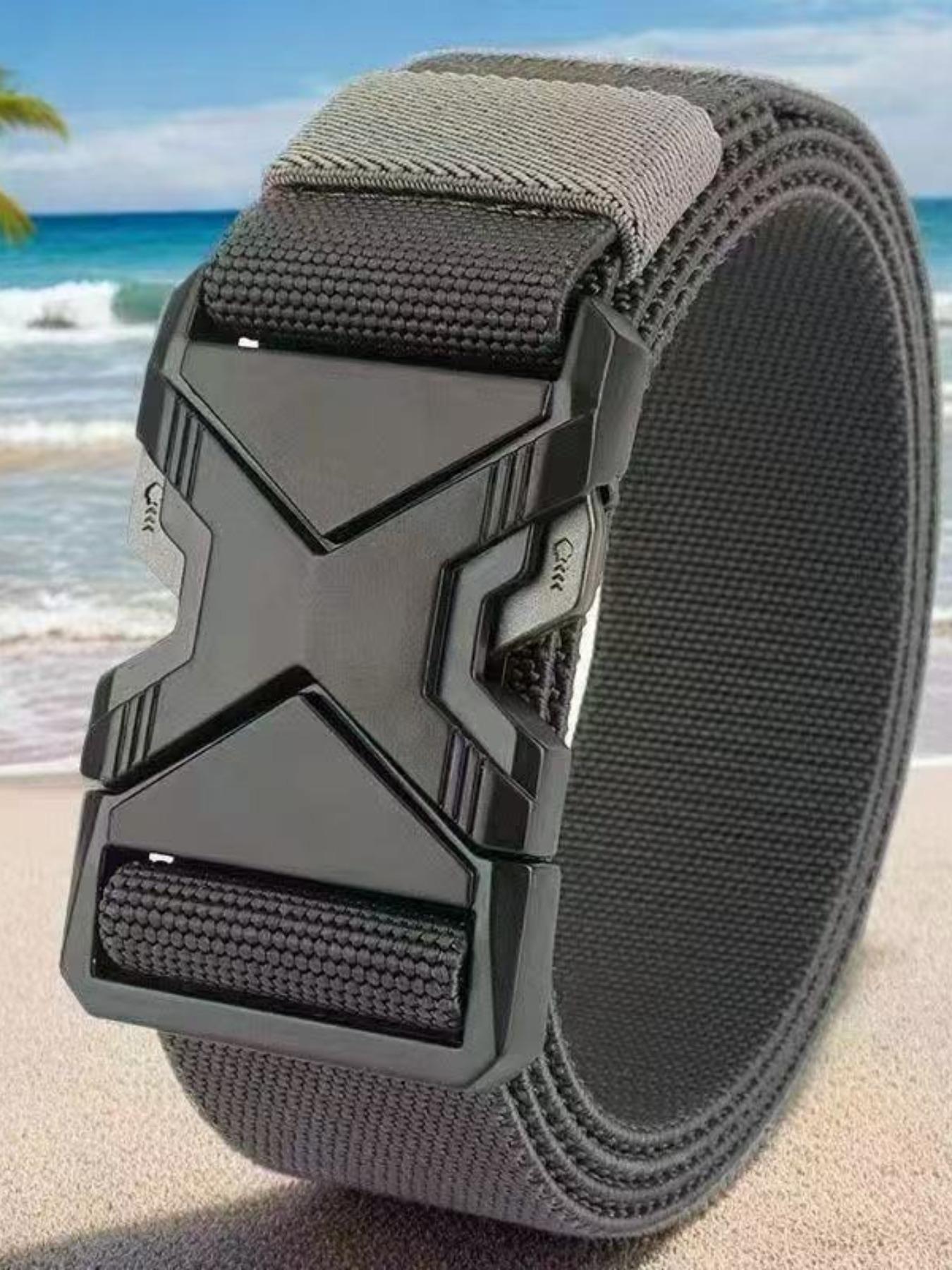 Men's Tactical Belt, Multifunctional Military Quick Release Buckle, Sports Canvas Waistband, Suitable for Daily Commute and Training Wear