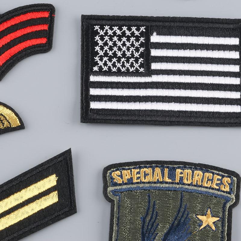 10pcs Colorful Embroidered Patches DIY for Clothes Hats Bags, Vintage Sew-on Badges for Repair or Decoration