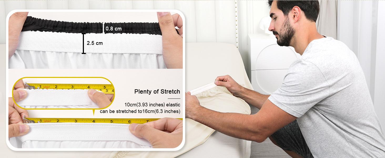 PHF 6 counts/set Cooling Sheets Set, 100% Rayon Derived from Bamboo, Cooling, Breathable, Eco-friendly Bamboo Sheet for Hot Sleepers, Gifts