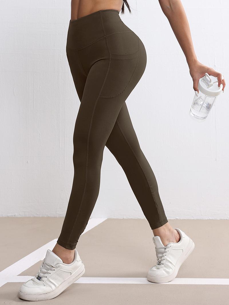 CHRLEISURE 6-Piece Set Of High Waisted Yoga Leggings With Pockets, Exercise Running Yoga Leggings, Tummy Control Workout Running Yoga Leggings gym fitness runner