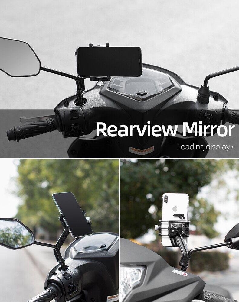 ROCKBROS Bike Phone Mount Holder Motorcycle & Bicycle Handlebar Cell Phone Holder 360° Rotatable Aluminum Phone Clip for iPhone 11 12 13 Pro Max Mini X XR Xs Plus Samsung S21 S20 S10 ROCKBROS Bike Phone Mount Holder Motorcycle & Bicycle Handlebar Cell Phone Holder 360° Rotatable Aluminum Phone Clip for iPhone 11 12 13 Pro Max Mini X XR Xs Plus Samsung S21 S20 S10