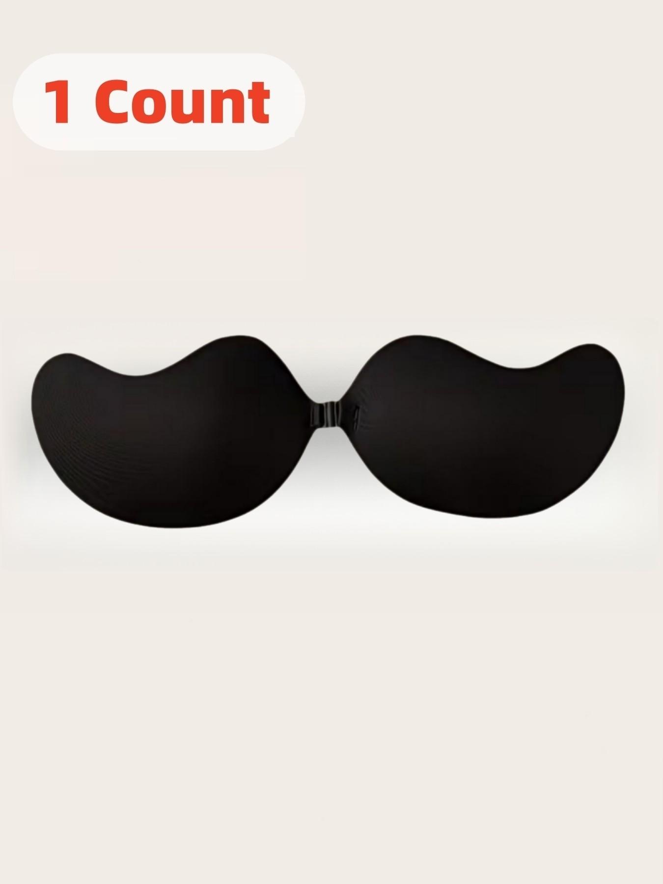 1/2/4 Piece Set Strapless Adhesive Bra Silicone Breast Petals, Sexy Push-Up Invisible Bra For Women, One-Piece Seamless Backless Mango Shaped Bras And Silicone Nipple Covers For Women Strapless Dress Wedding Gown, Suitable For Daily