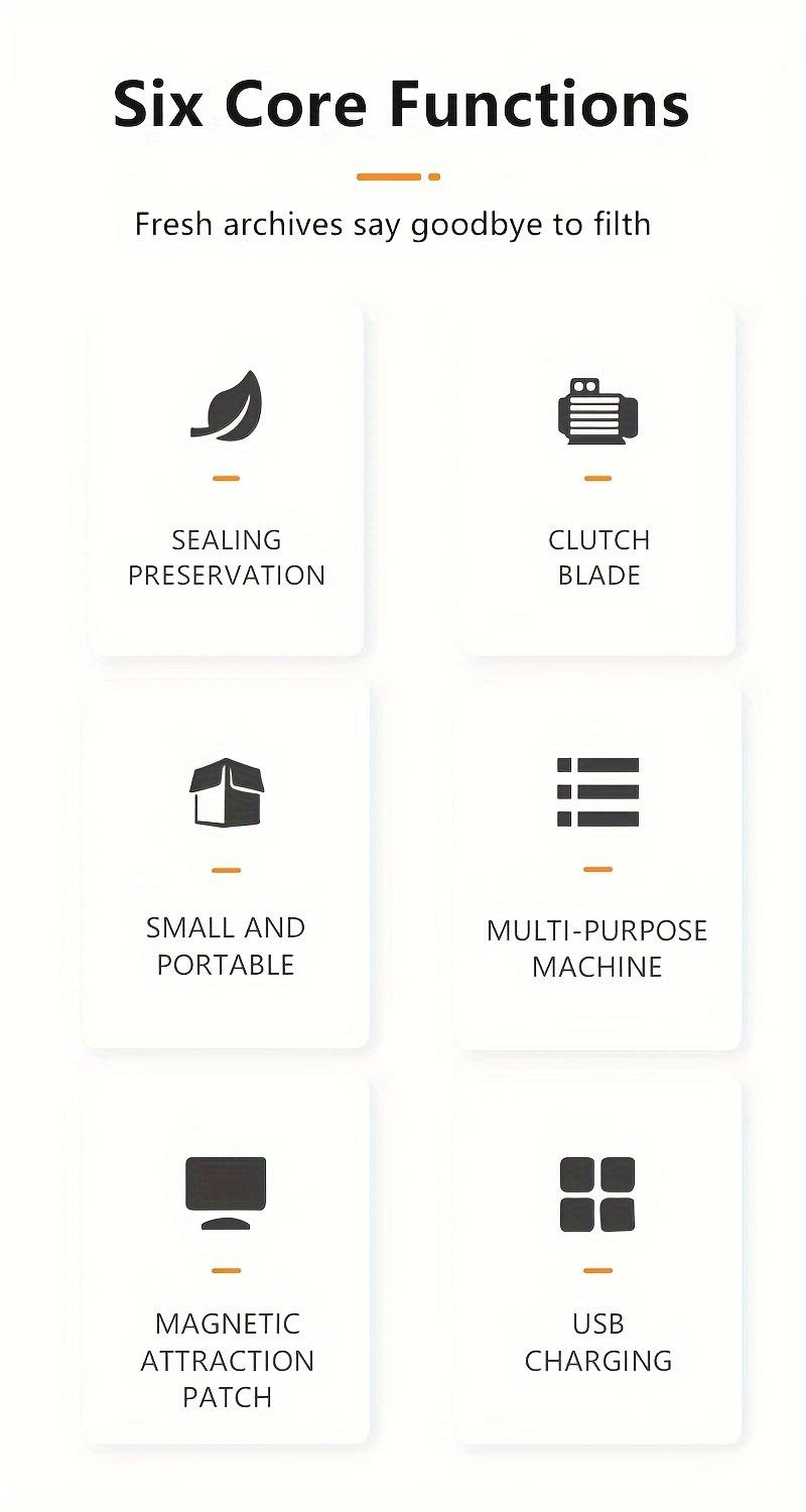 【FaddishDeal】Mini snack bag sealing machine,2 in 1 heat USB rechargeable snack bag selaer,plastic Electric bag sealers, keep food fresh. Portable Sealer Picnics 【FaddishDeal】Mini snack bag sealing machine,2 in 1 heat USB rechargeable snack bag selaer,plastic Electric bag sealers, keep food fresh. Portable Sealer Picnics