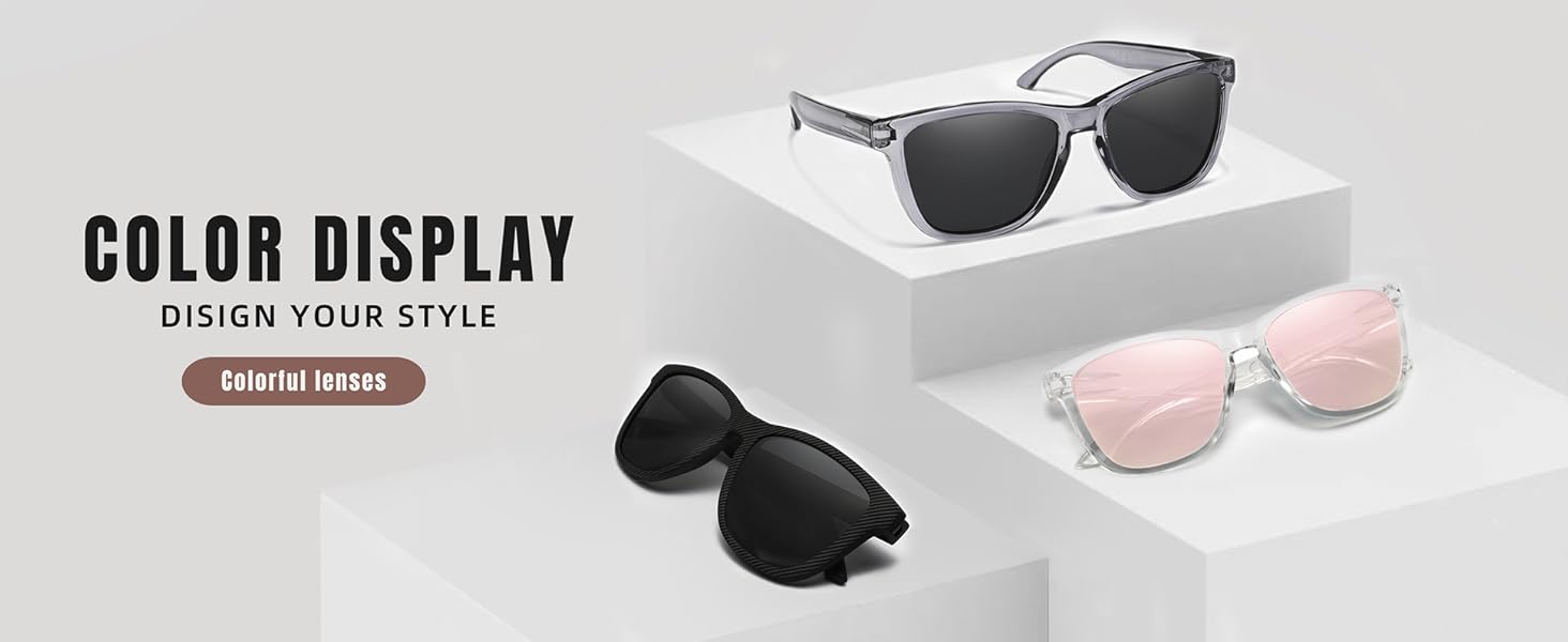 Carefully 4 pairs Classic Polarized Sunglasses for Women and Men Ultralight Sun Glasses with UV Protection 759-4 Trendy Beach Eyewear