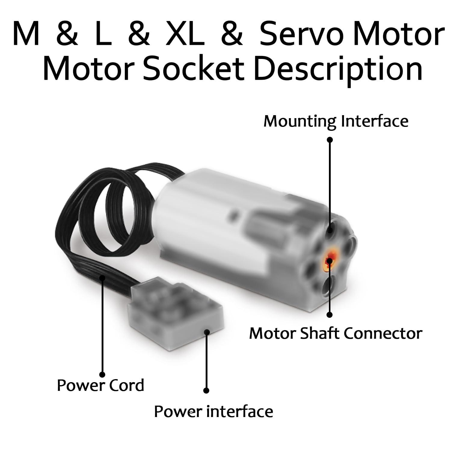 Stem RC Motor Kit for Building Blocks, Smart Remote Control Power Set, Kids DIY Robot Toy, Creative Learning Gift, Perfect for Holidays