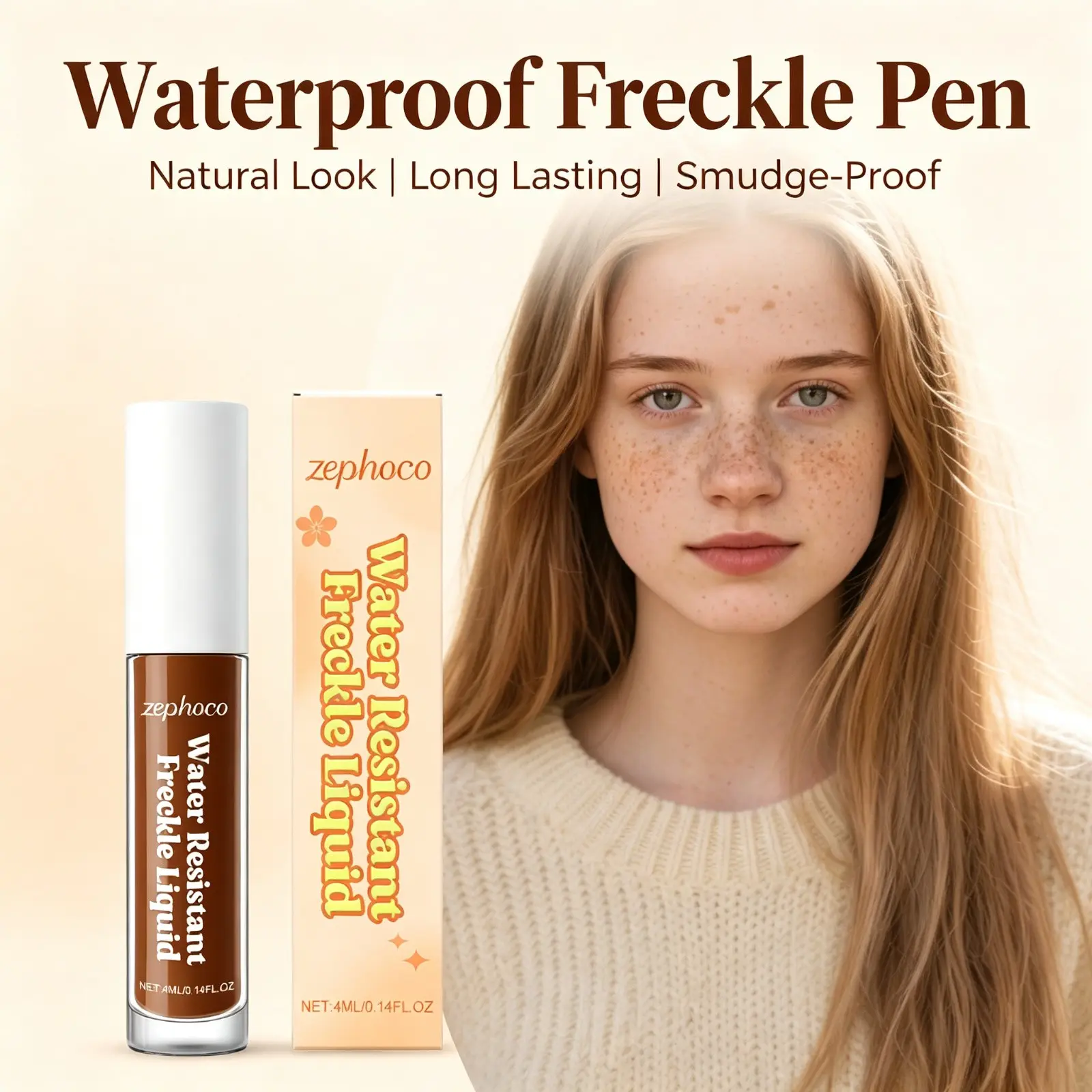 Waterproof Freckle Pen with Quick-Dry Formula, Fine Precision Tip, Long-Lasting Smudge-Proof Makeup, Easy to Remove, Beginner Friendly