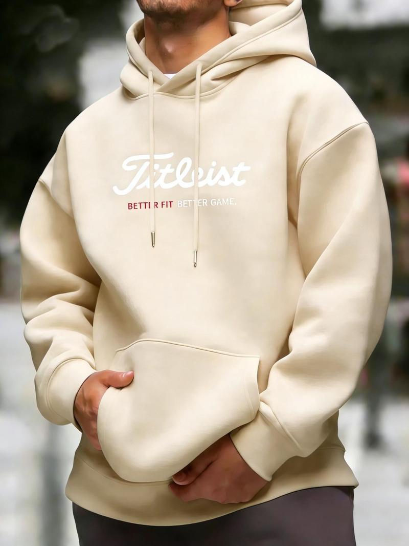 Unisex Hooded Golf Sweatshirt, Long Sleeve Fitted Design, Casual Sporty Style, Ideal Gift for Golf Enthusiasts, Fall & Winter Wear