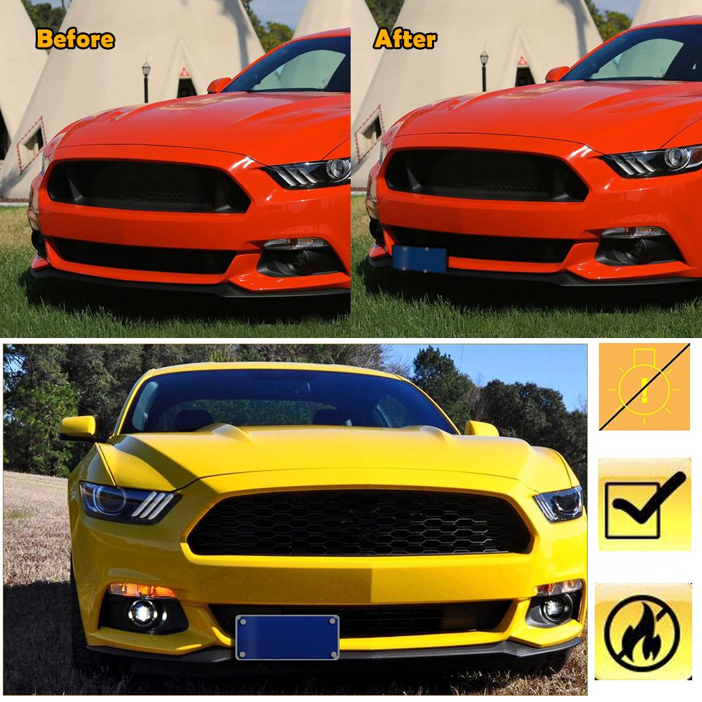 1pc No Drilling Required Front Bumper License Plate Mount Bracket Relocator Holder Kit For Ford Mustang 2015-2023 Car Accessories