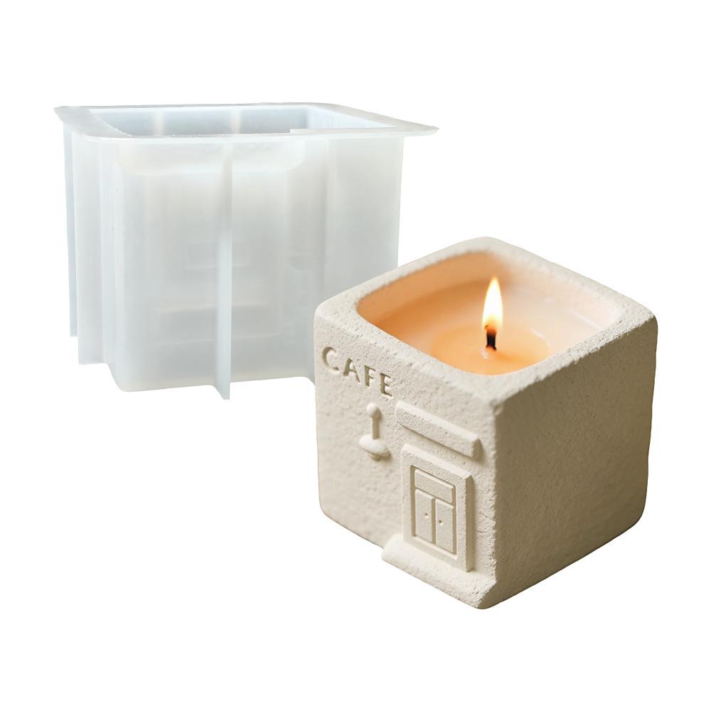 House modeling silicone mold multifunctional DIY handmade mold plaster flower pot pen holder candle cup creative desktop storage decoration food grade silicone high temperature resistant and easy to release handmade lovers must