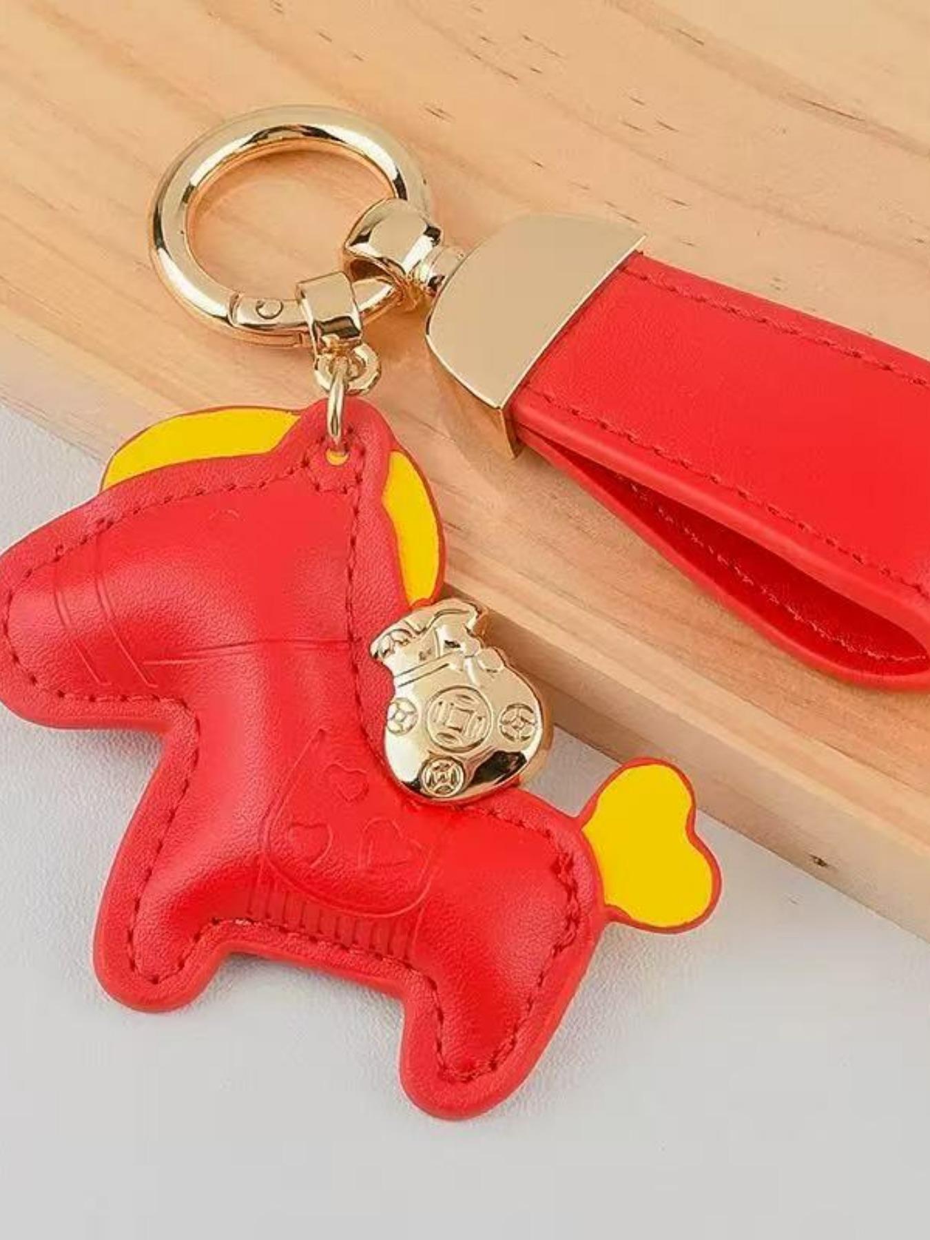 Lucky Horse Keychain "Get Rich Immediately" Cute Bag Charm for Women