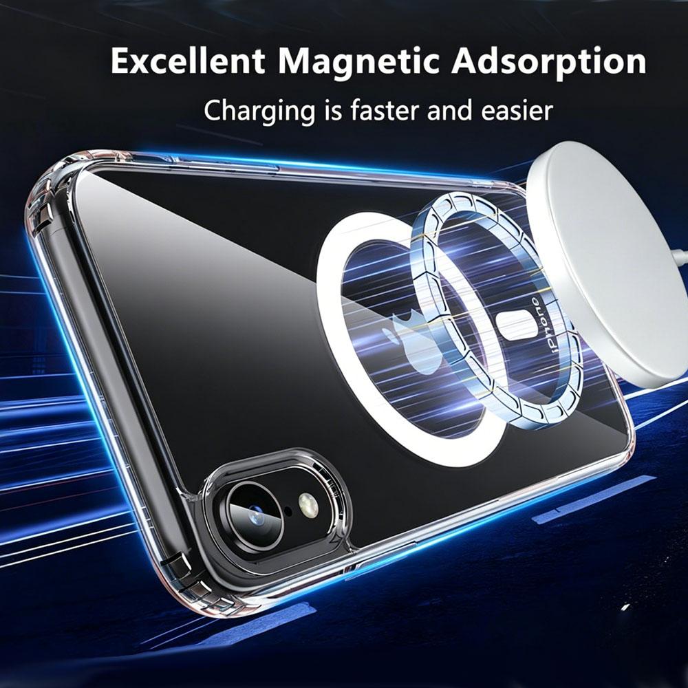 Magnetic For iPhone XR X/XS XS MAX Phone Case [Compatible with MagSafe][Non-Slip],PC  Back Slim Shockproof Protective Case Cover