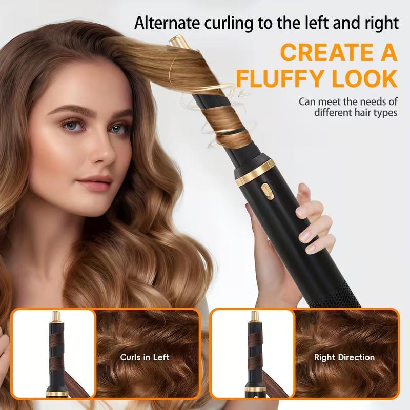 Multifunctional 5-In-1 Hair Styler, Automatic Curl/straight System, Smooth Shine, Quick Dry, Ceramic Coating, Salon Professional Blow Dryer