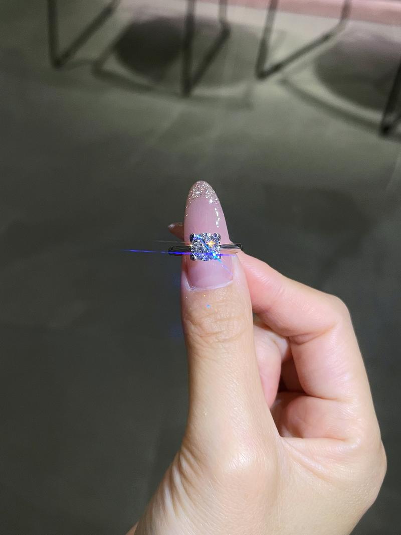 【#346 Today's Special】 Classic Four-prong Floating Round Brilliant Synthetic Moissanite  in 925 Sterling Silver Jewelry