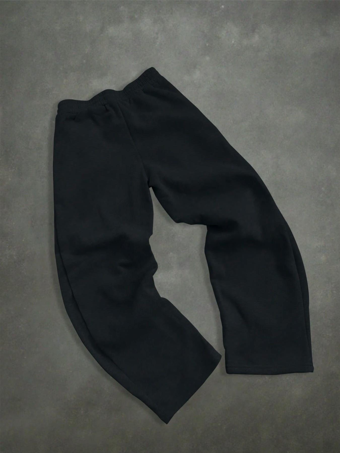 Japanese Streetwear Cherry Blossom Graphic Sweatpants - Oversized Aesthetic Joggers for Men & Women, High Waisted Loose Track Pants for Daily Casual & Street Style Outfits