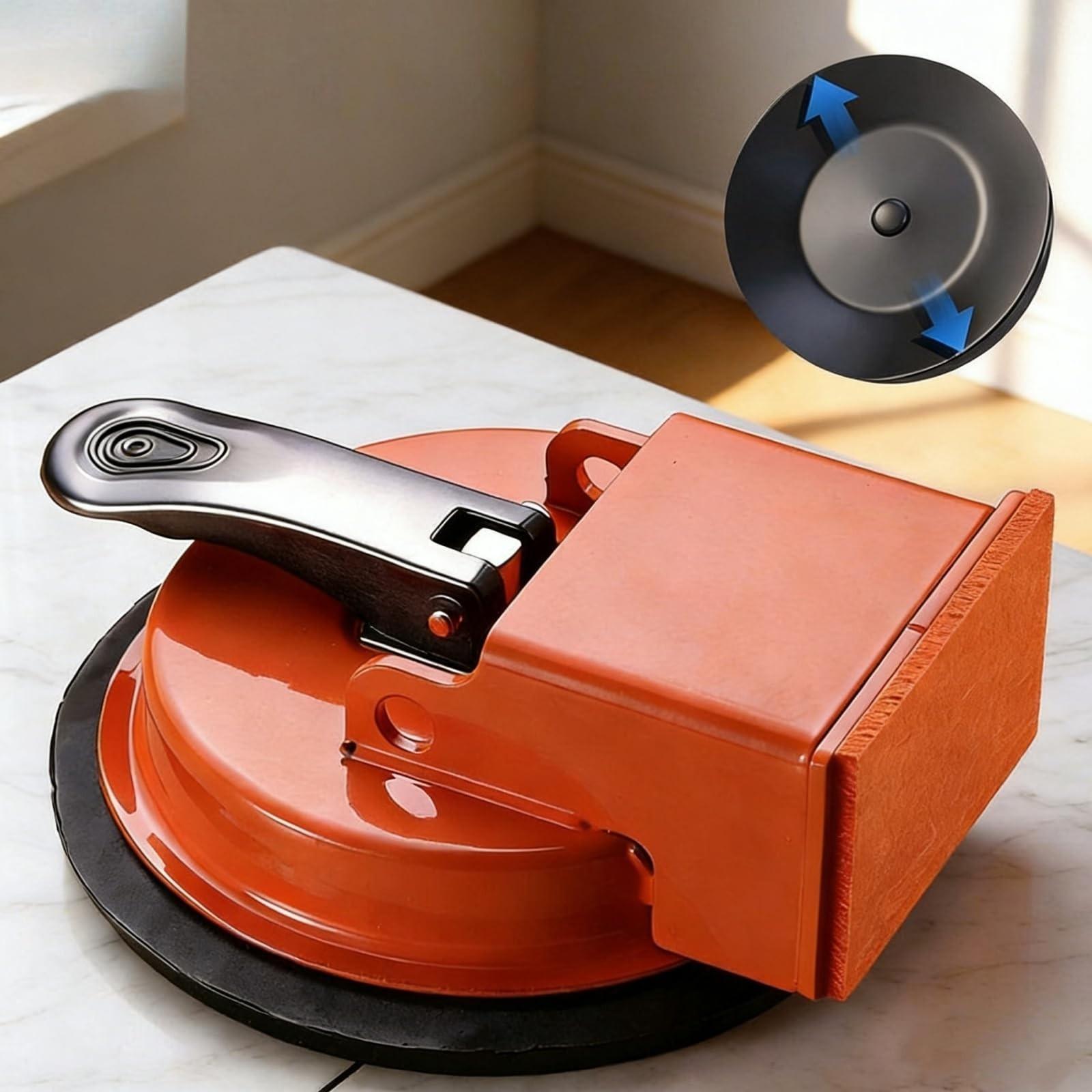 Floor Gap Repair Tool, Enhanced Vacuum Suction, Adjustable Height, Carbon Steel & Rubber Pad, for Laminate Vinyl Flooring