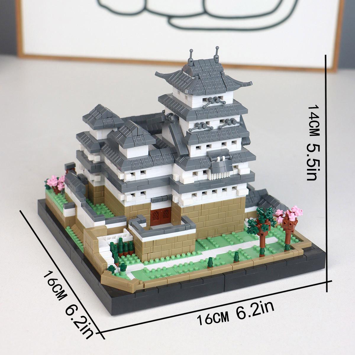 Mini City Model, Ancient Castle Building Blocks, High Difficulty Assembly Model, Christmas Gift, New Year Gift, Choking Hazard Warning