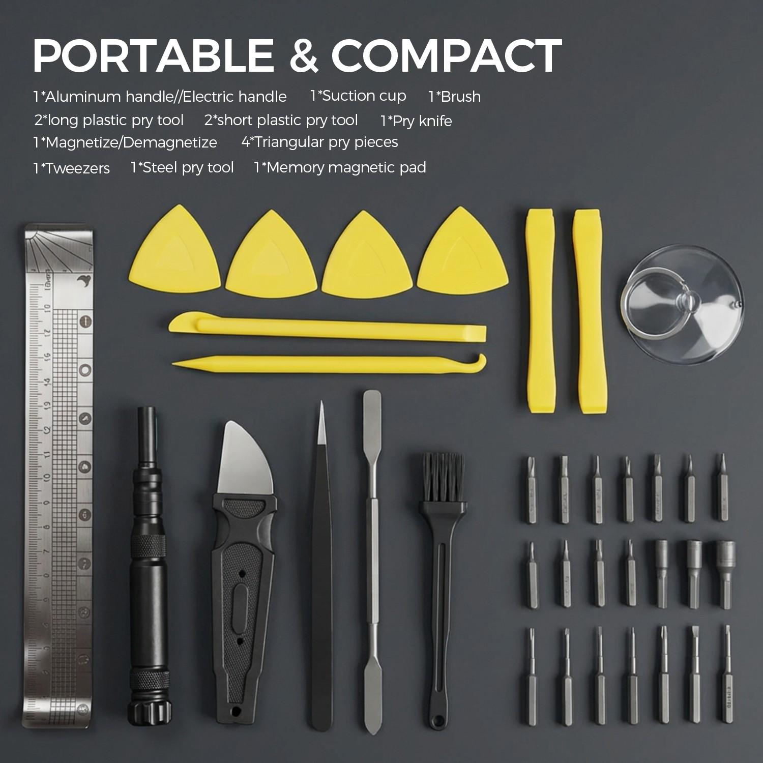 58-In-1 Phone Laptop Repair Tool Kit, Hex Screwdriver Set, Manual Maintenance Tools, Ideal for Home Use, Precision & Convenience Combined