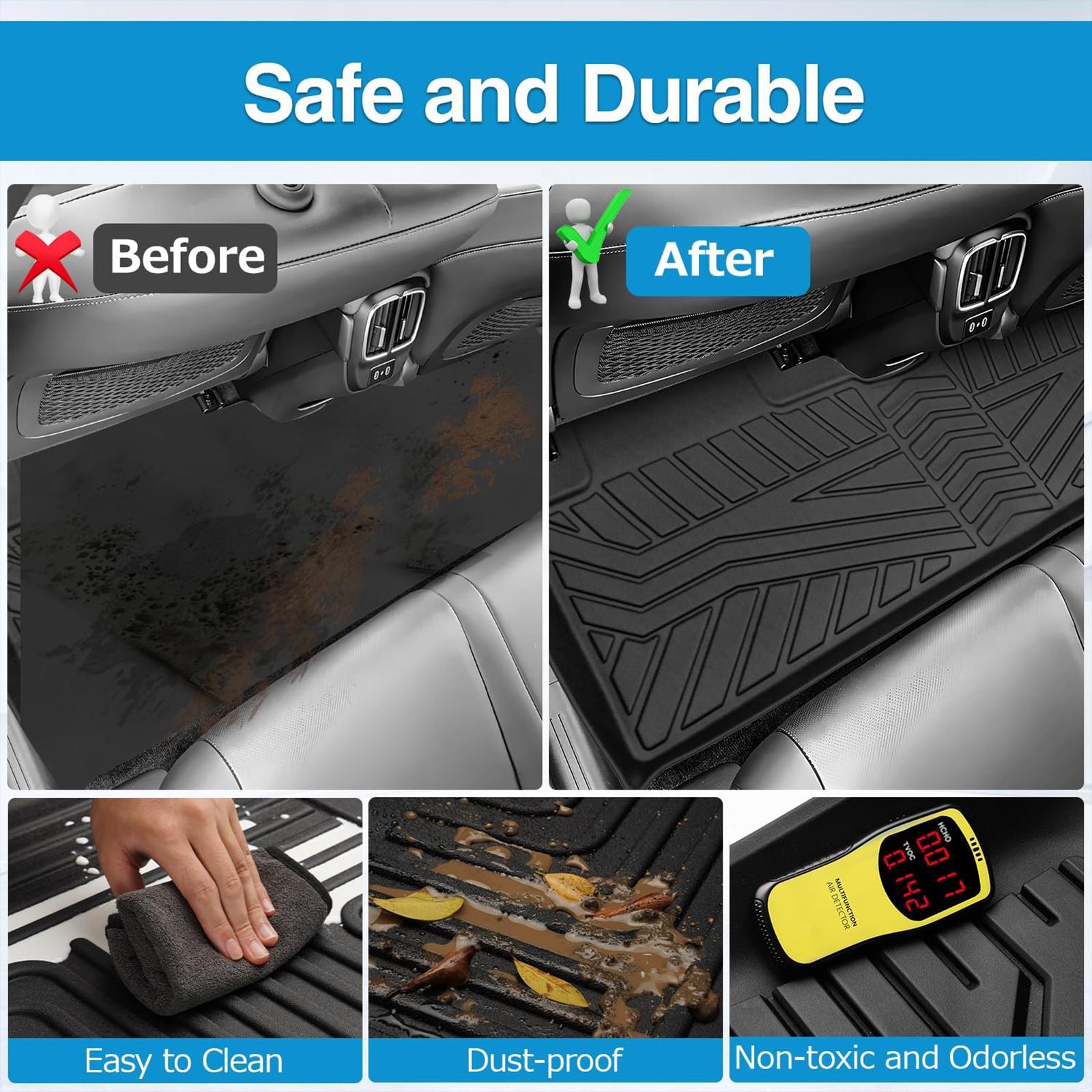 Canvcle All Weather Floor Mats for Honda CR-V 2017-2020 CRV Accessories Front Rear 2 Row Rubber Mats High Edge Car Interior Kit Non-Slip TPE Material Odorless Easy Clean Custom Fit 3D Laser Scanning Canvcle All Weather Floor Mats for Honda CR-V 2017-2020 CRV Accessories Front Rear 2 Row Rubber Mats High Edge Car Interior Kit Non-Slip TPE Material Odorless Easy Clean Custom Fit 3D Laser Scanning