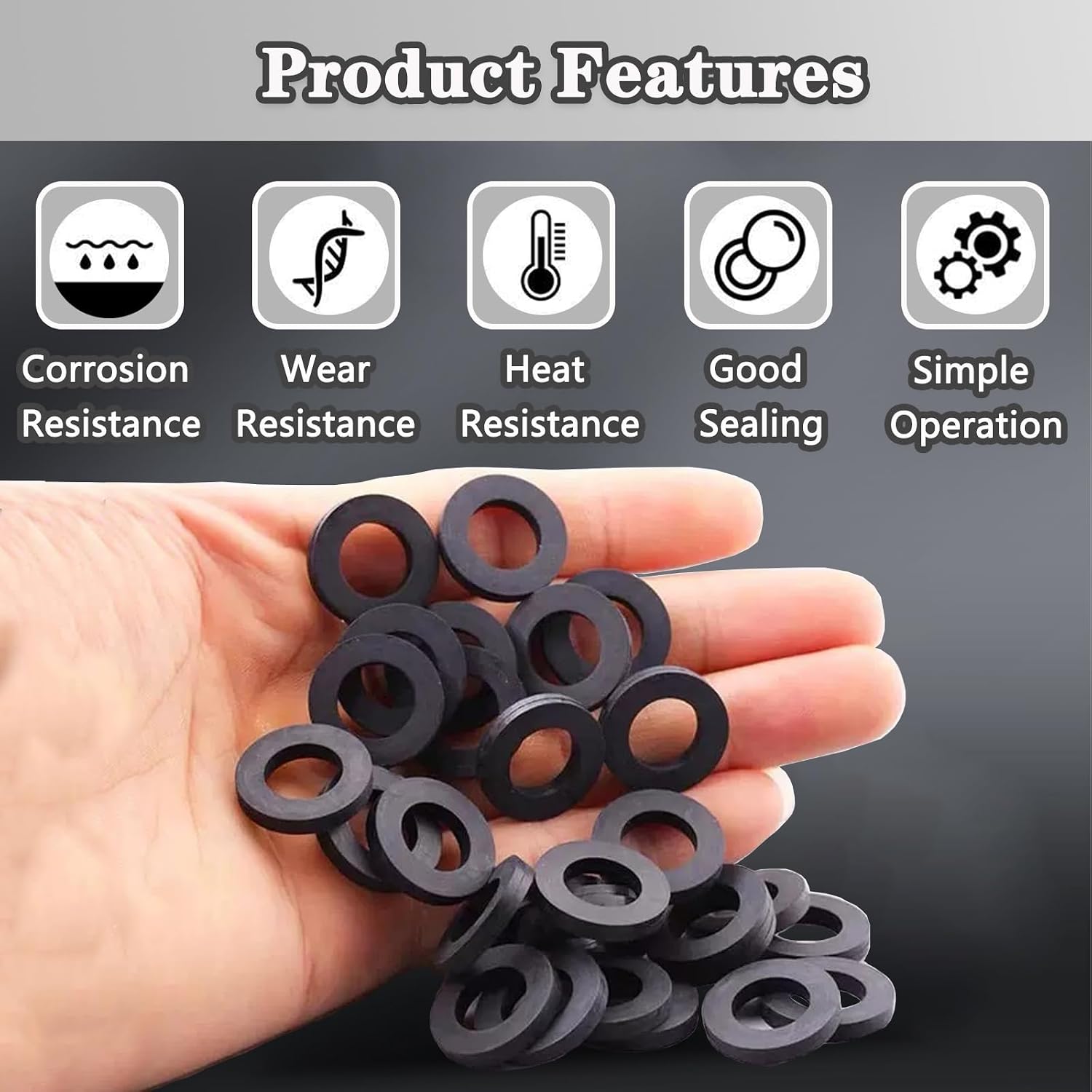 Shower  Gasket, Shower  Filter Gasket 12 count Rubber Washers Plumbing 12 count 3/4" Stainless Steel Water Hose Gasket for Water Faucet Shower  Garden Hose Screen Filter Connector