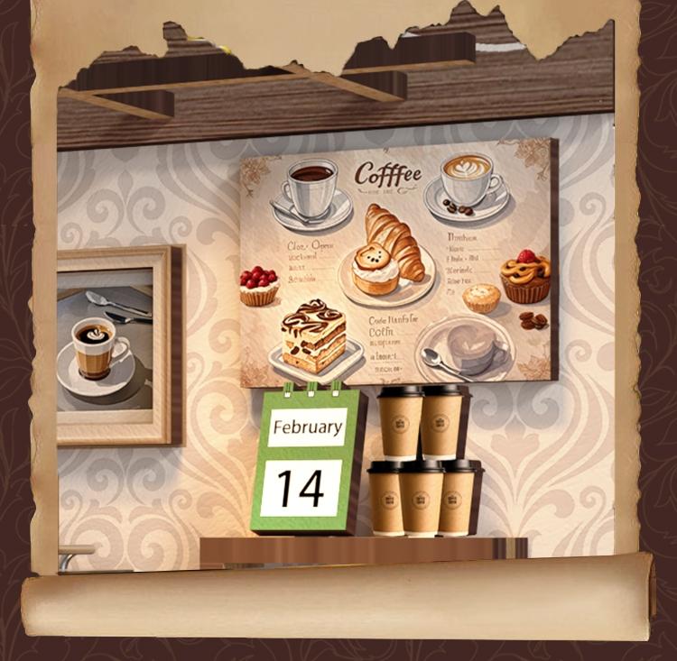 DIY Miniature House Model Kit, Handmade Coffee Shop Building Set, 3D Puzzle Toy for Ages 14+, Home Decor & Creative Gift Idea