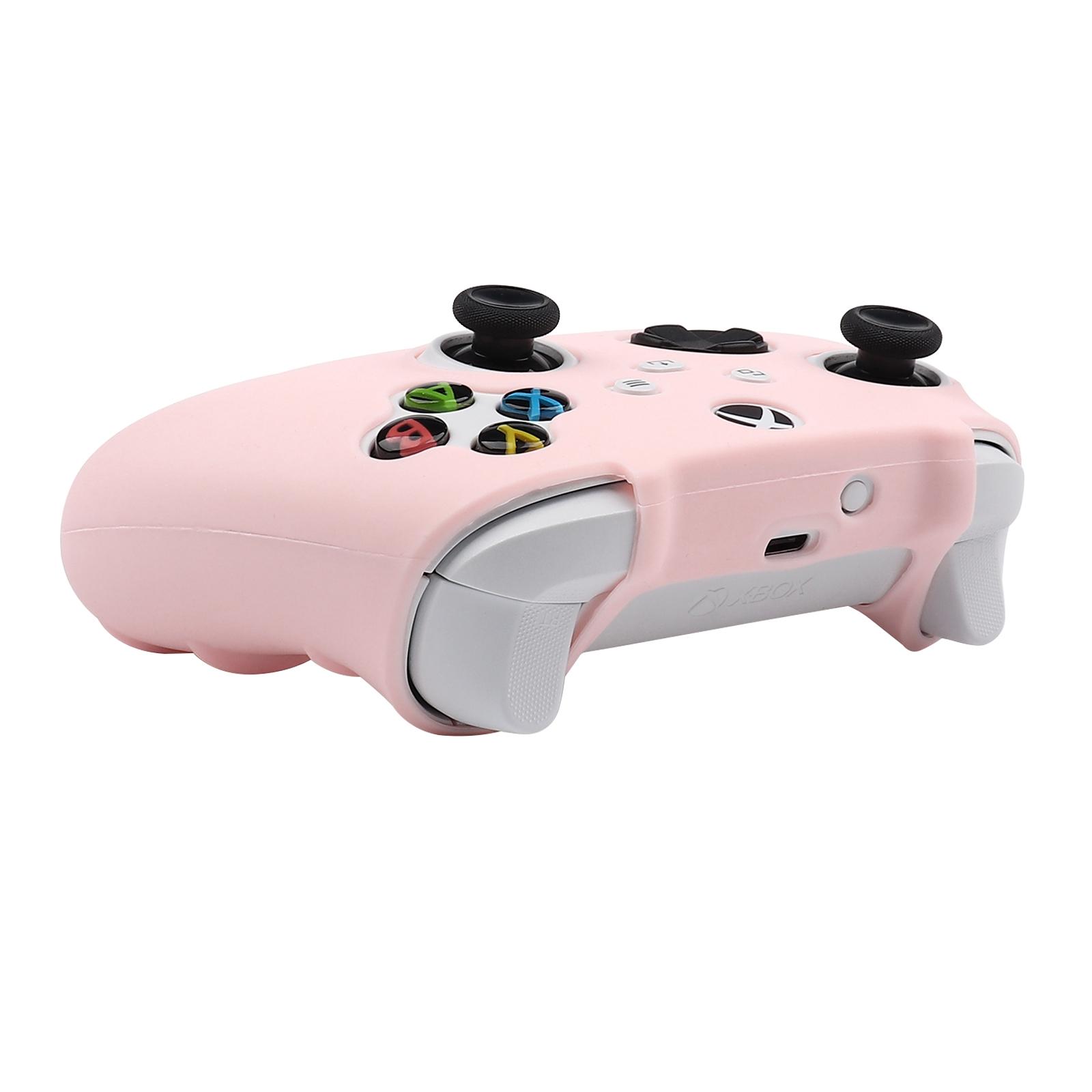 Pink Soft Silicone Protective Case For Xbox Series S / X Controller Skin Gamepad Cover Games Accessories for XSX Joystick Cases