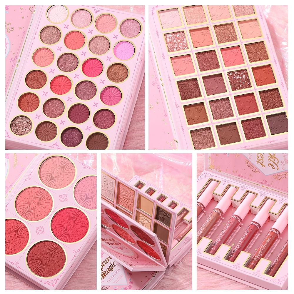 Complete Makeup Book Set, Makeup Palette Set, Makeup Set Kit, Includes Eyeshadow Blush Contour Lip Gloss, Essential Beauty Products, Perfect for Beginners & Professionals