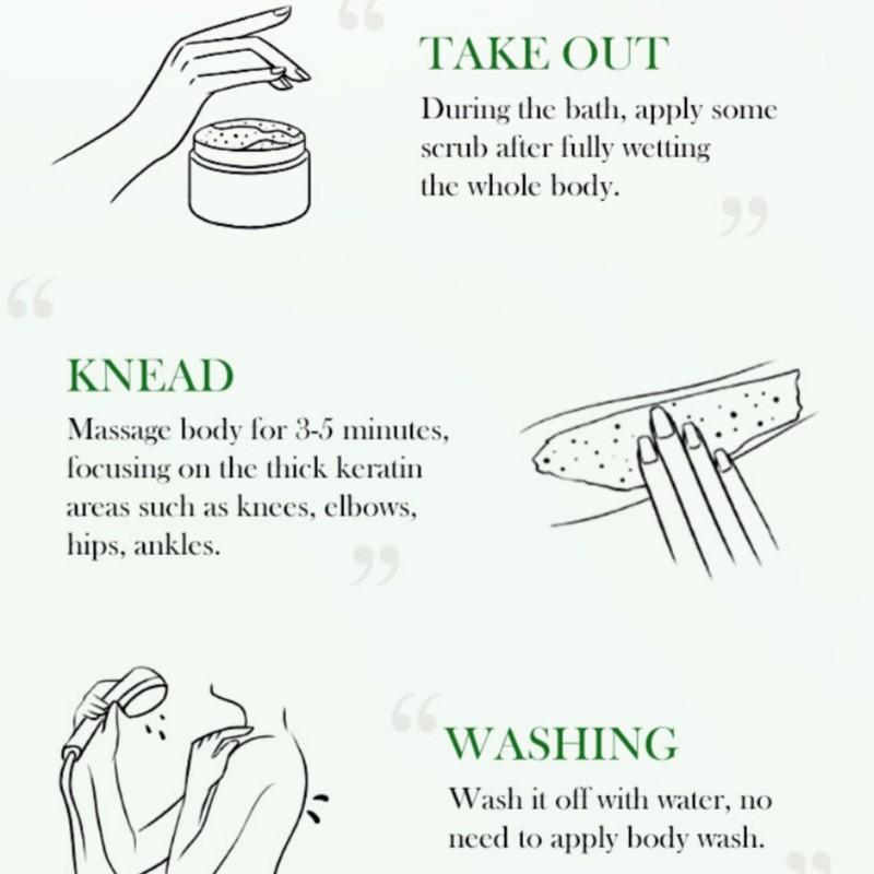 350g Sadoer Tea Body Scrub, Cleanses Skin, Removes Dead Cells, Softens and Smooths, Bath Essentials, Exfoliating Soap