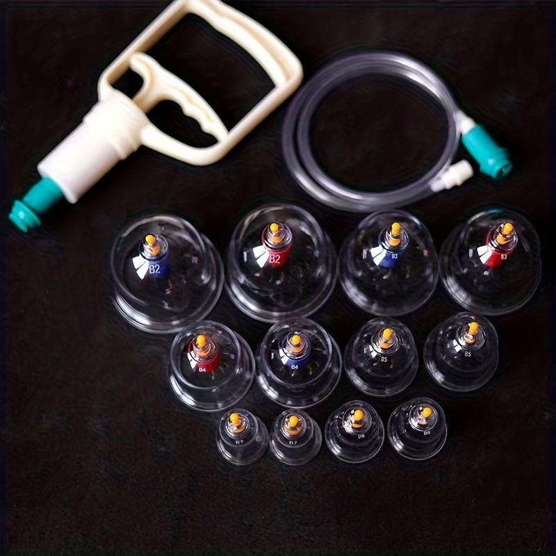 New Home Cupping Therapy Set with 12 Cups, Comes with Vacuum Cupping Gun and Cup, Suitable for Home Use