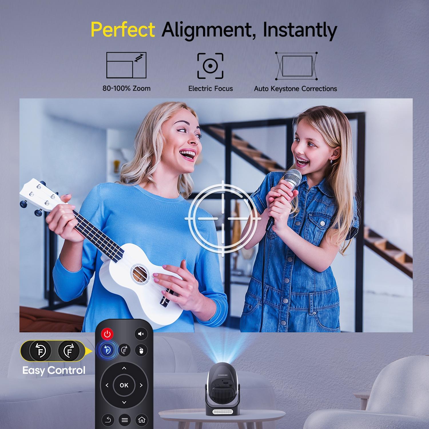 Magcubic Hy300x Projector, 300 Ansi Lumens, 1280x720 Resolution, Allwinner H726 Chipset, Portable Design, Ideal for Home & Outdoor Use Magcubic Hy300x Projector, 300 Ansi Lumens, 1280x720 Resolution, Allwinner H726 Chipset, Portable Design, Ideal for Home & Outdoor Use