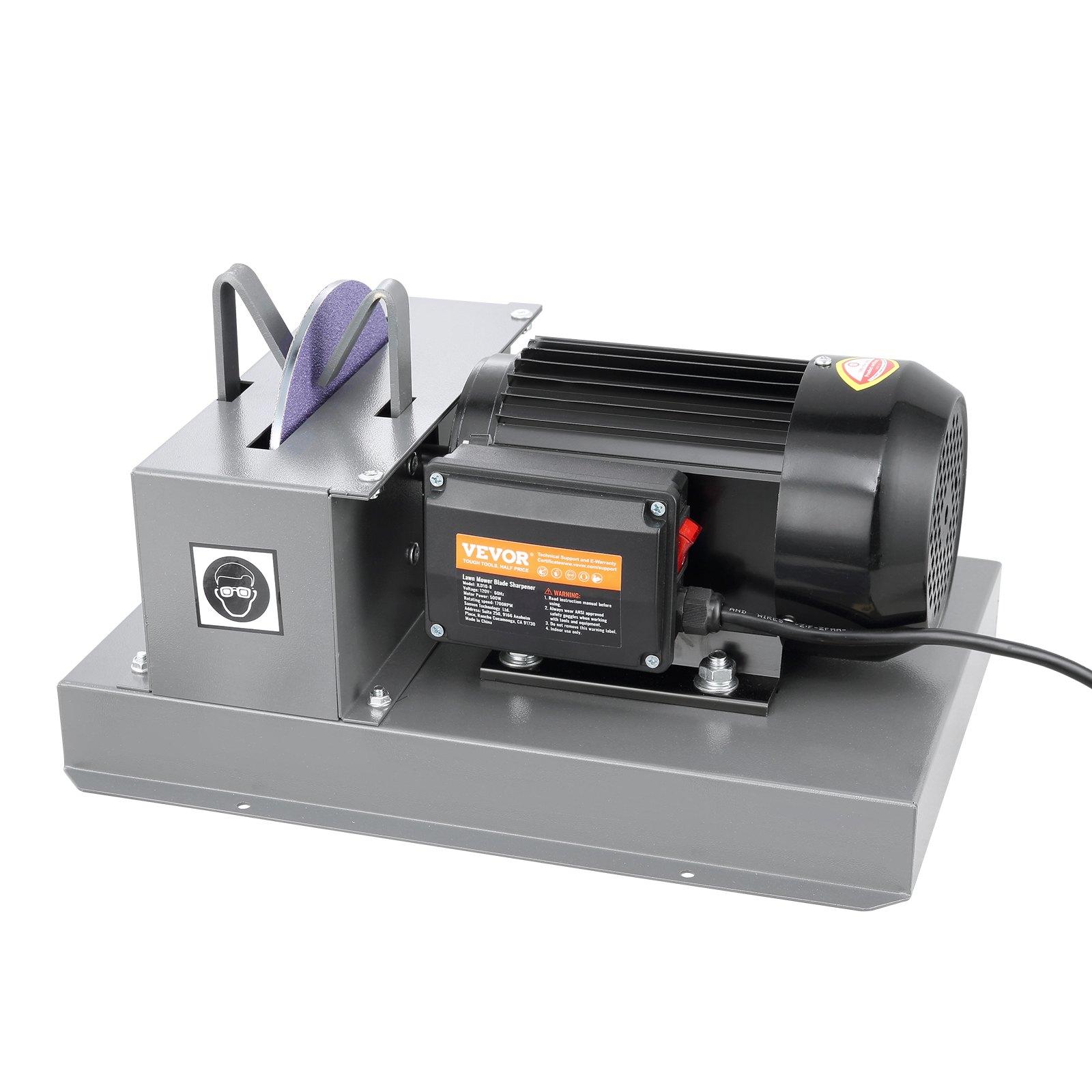 2/3HP 500W & 1HP 750W Lawn Mower Blade Sharpeners, 7/9-inch Ceramic Grinding Wheel, Powerful Bench Sharpening Machines for High/Low Lift, Gator, & Flat Blades