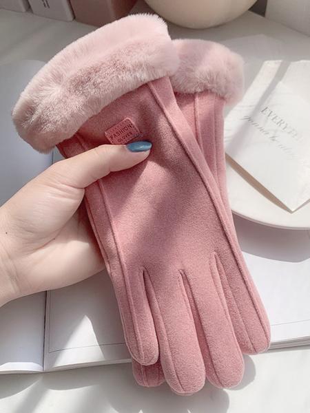 Women's Thick Warm Gloves for Fall & Winter, Windproof Touchscreen Compatible, Ideal for Cycling, Electric Bike, Daily Sports