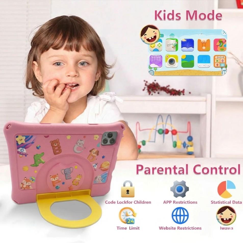 10.1 Inch Android Tablet for Kids Ages 3-12, Home Use, Movies, Internet, Wireless Connection, Games, Music, Educational Apps, Holiday Gift