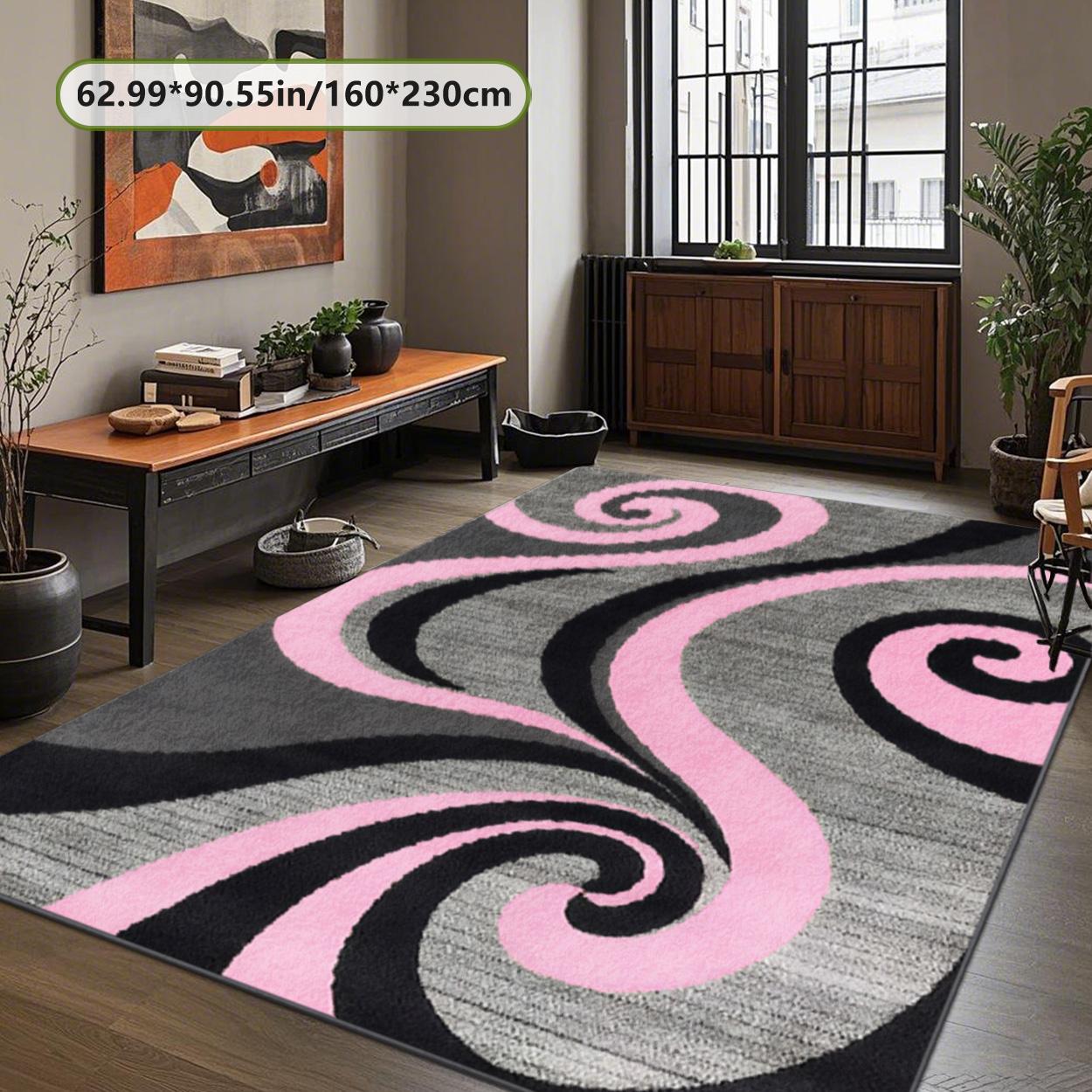 Velvet soft and comfortable patterned printed carpet, Modern Abstract Rug, suitable for multiple scenarios, available in various sizes, soft and non-shedding