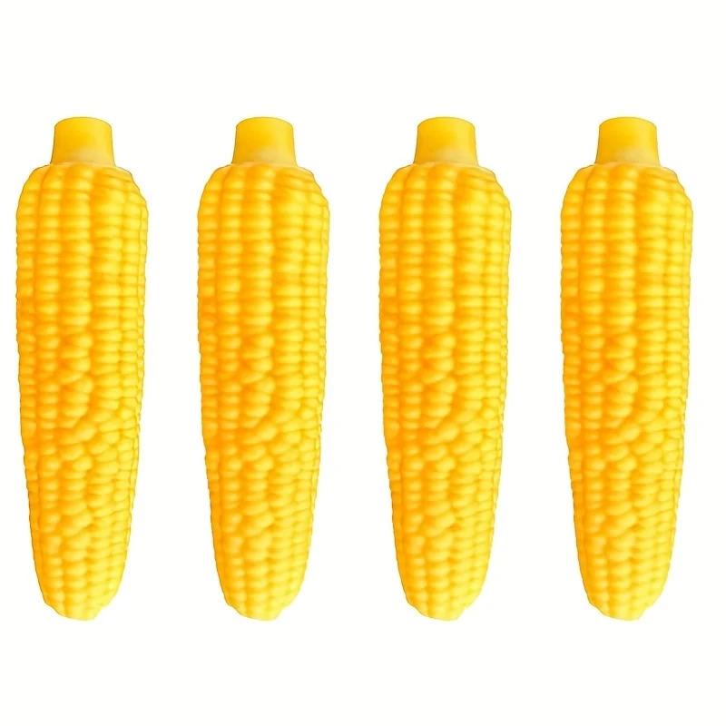 Indestructible fancy Dog Chew Toy Heavy-Duty Rubber Bone Corn Grain Texture for Medium Large Dogs Puppies Powerful Chewers Dental Care